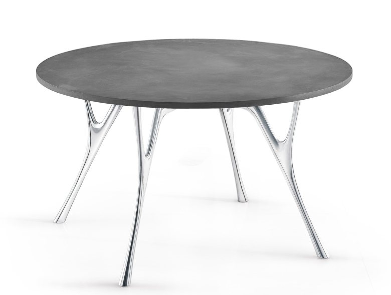 Tavolo design con piano in cemento Pegaso