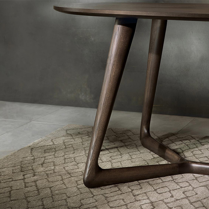 Tavolo ovale in legno moderno Dean