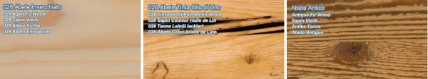 Tipi di legno di abete da varie collezioni